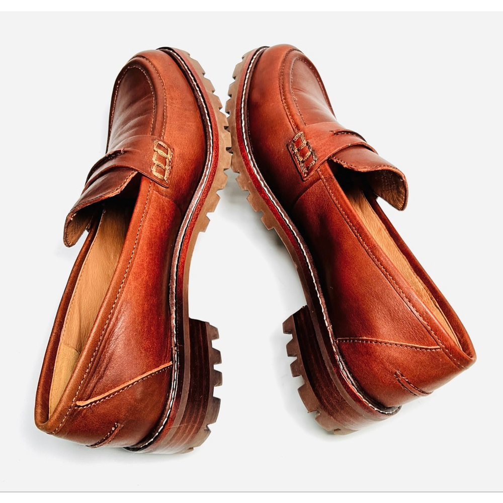Madewell Chestnut Leather Flats - Picture 4 of 7